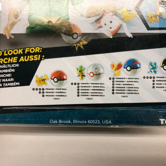 POKEMON Poke Ball Throw N Pop FROAKIE Toy TOMY Brand New Sealed in Package - Picture 4 of 6